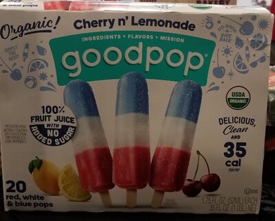 Cherry N' Lemonade Red, White & Blue Pops, Cherry N' Lemonade