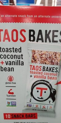 Toasted Coconut + Vanilla Bean Snack Bars, Toasted Coconut + Vanilla Bean