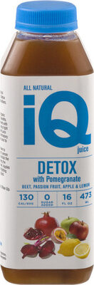 Detox With Pomegranate, Beet, Passion Fruit, Apple & Lemon Juice