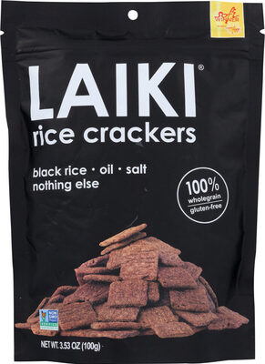 Black Rice With Sea Salt Rice Crackers
