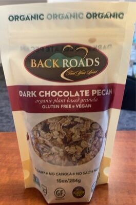 Dark Chocolate Pecan Organic Plant Based Granola, Dark Chocolate Pecan