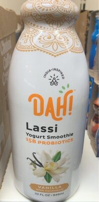Vanilla With Cardamom Lassi Yogurt Smoothie, Vanilla With Cardamom