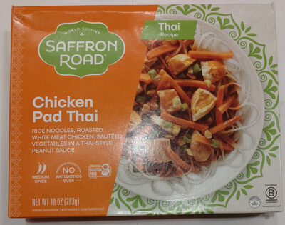 Chicken Pad Thai With Rice Noodles Roasted White Meat Chicken Sauteed With Vegetables In A Thai-Style Peanut Sauce, Chicken Pad Thai