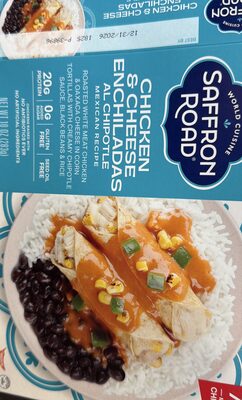 Black Beans & Rice Chicken Enchiladas Al Chipotle