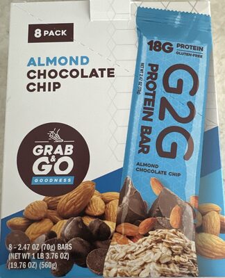 Almond Chocolate Chip Protein Bar, Almond Chocolate Chip