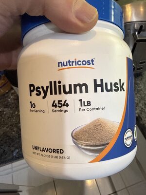 Psyllium Husk 1 G Powder, Unflavored, Unflavored