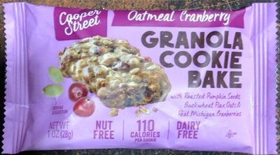 Oatmeal Cranberry Granola Cookie Bake, Cranberry