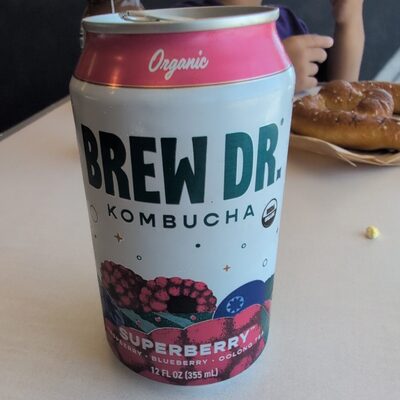 Superberry Raspberry, Blueberry Oolong Tea Kombucha, Superberry