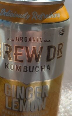 Peruvian Ginger Lemon, Green Tea Kombucha, Ginger Lemon