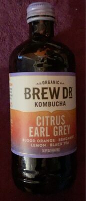 Citrus Earl Grey Organic Kombucha, Citrus Earl Grey