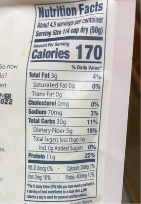 Rice Made From Chickpeas