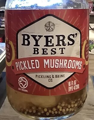 Mushrooms Pickled, Mushrooms