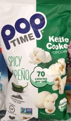 Spicy Jalapeno With Himalayan Pink Salt Kettle Cooked Popcorn, Spicy Jalapeno
