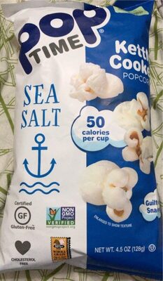 Sea Salt Kettle Cooked Popcorn, Sea Salt