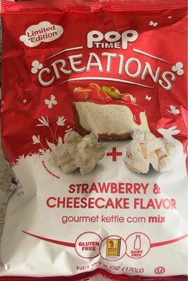 Strawberry & Cheesecake Flavor Gourmet Kettle Corn Mix, Strawberry & Cheesecake