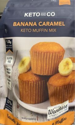 Banana Caramel No Sugar Added Keto Muffin Mix, Banana Caramel