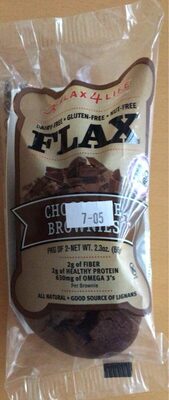 Gluten-Free Chocolate Flax Dairy-Free Brownies, Chocolate