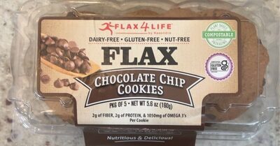 Flax Chocolate Chip Cookies, Flax Chocolate Chip