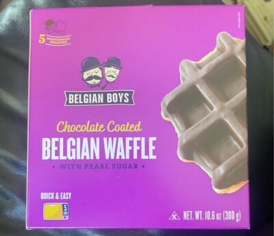 Chocolate Coated Belgian Waffle With Pearl Sugar, Chocolate Coated
