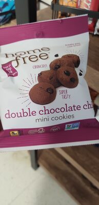 Double Chocolate Chip Mini Cookies, Gluten Free, Nut Free, 0.95oz Bag