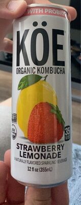 Strawberry + Lemonade Naturally Flavored Sparkling Beverage, Strawberry; Lemonade