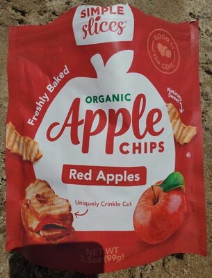 Red Organic Apples Chips, Red