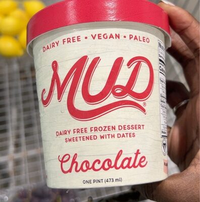 Chocolate Dairy Free Frozen Dessert Sweetened With Dates, Chocolate