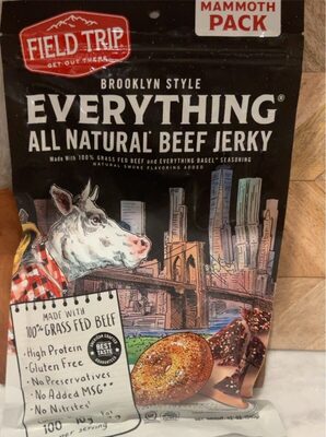 Brooklyn Style Everything All Natural* Beef Jerky *Minimally Processed, No Artificial Ingredients, Brooklyn Style Everything