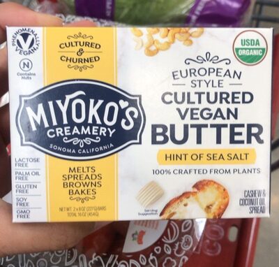 Hint Of Sea Salt European Style Cultured Vegan Butter, European Style