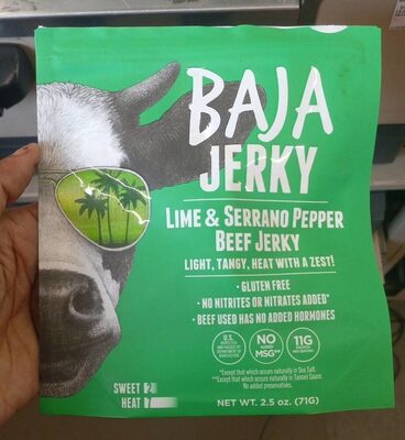 Lime & Serrano Pepper Beef Jerky, Lime & Serrano Pepper