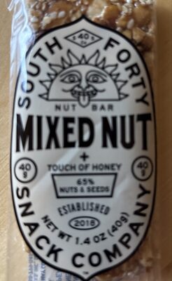 Mixed Nut Bar, Mixed Nut