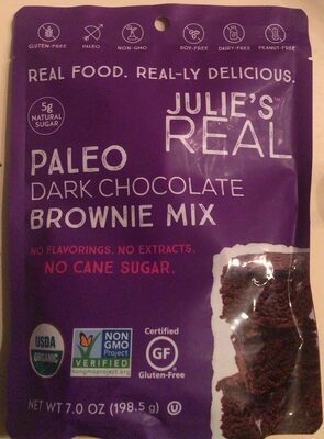Paleo Dark Chocolate Brownie Mix, Dark Chocolate