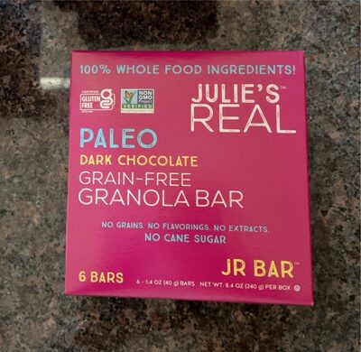 Dark Chocolate Paleo Grain-Free Granola Bar, Dark Chocolate