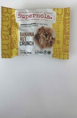Banana Nut Crunch Crunchy Clusters Of Sprouted Tree Nuts, Upcycled Bananas And Fruit, Banana Nut Crunch