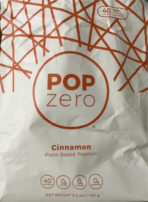 Cinnamon Plant-Based Popcorn, Cinnamon