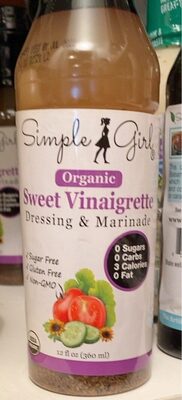 Sweet Vinaigrette Organic Dressing & Marinade, Sweet Vinaigrette