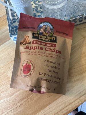Sisters Fruit Company, Apple Chips, Cinnamon, Cinnamon