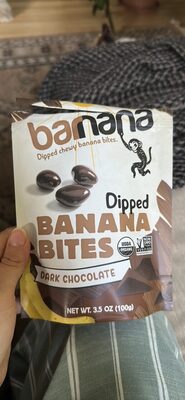 Organic Dark Chocolate Chewy Banana Bites