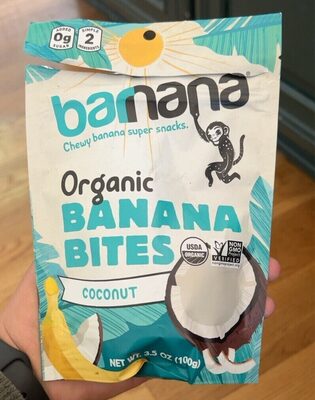 Coconut Organic Banana Bites, Coconut
