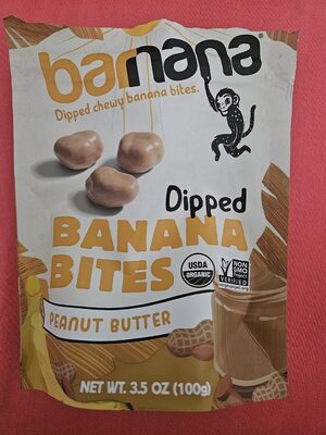 Organic Peanut Butter Chewy Banana Bites