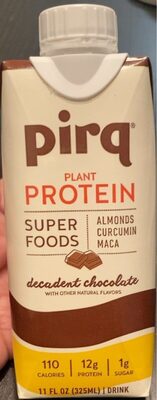 Decadent Chocolate Superfoods Plant-Based Protein Shake Drink, Decadent Chocolate