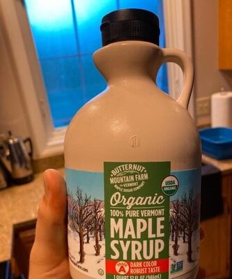 Organic 100% Pure Vermont Maple Syrup, Maple