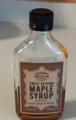 Sweet Autumn Maple Syrup, Sweet Autumn Maple