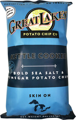 Kettle Cooked Potato Chips, Sea Salt & Vinegar, Sea Salt & Vinegar