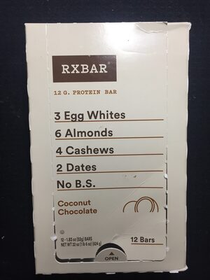 Coconut Chocolate Protein Bar, Coconut; Chocolate