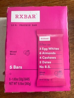 Mixed Berry Protein Bar, Mixed Berry