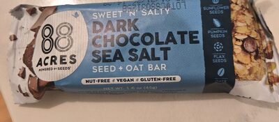 Dark Chocolate Sea Salt Seed Bar, Dark Chocolate Sea Salt