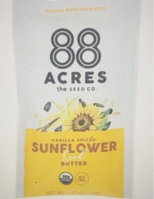 Vanilla Spiced Sunflower Seed Butter, Vanilla Spiced Sunflower Seed