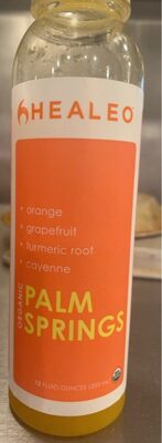 Orange, Grapefruit, Turmeric Root, Cayenne Organic Palm Springs Juice, Orange, Grapefruit, Turmeric Root, Cayenne