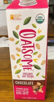 Chocolate Organic Oat Drink, Chocolate